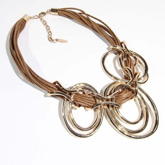 St. Thomas Gold Tone Necklace - Picture 4 of 7